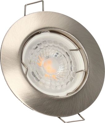 Spots LED encastrables GU10 lumière blanc chaud Acier par 3 - Quartz ARLUX