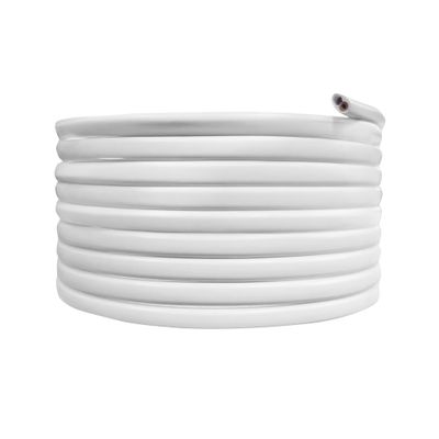 Câble électrique plastique plat blanc 3m - TIBELEC