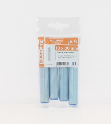 Douilles pour scellement chimique M10 par 4 BATIFIX