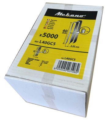 Agrafes type L 40 mm par 5000 - FISCHER DAREX