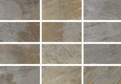 Carrelage de sol extérieur multicolor SLATE ép 8 mm 30 x 60 cm paquet de 1,45 m² IMSO