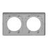 Plaque de finition 2 postes bois/ aluminium - Odace 2011 Touch SCHNEIDER ELECTRIC