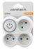 Multiprise murale 3 prises ou triplite avec interrupteur blanc ZENITECH