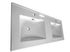 Vasque de salle de bains à encastrer L120 x H17 x P46 cm ceramique blanche - CONCILIO