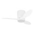 Ventilateur de plafond silencieux avec lumière LED + télécommande Blanc Ø91cm - Baracarès EGLO