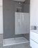 Paroi de douche à l'italienne 80x200 cm profilé chrome verre dépoli 8 mm Parma - AURLANE