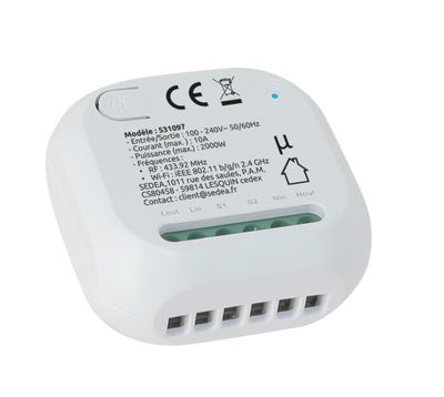 Interrupteur sans fil et sans pile + micro module WiFi - SEDEA