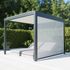 Store latéral zippé pour pergola autoportante SOFIA gris 3,08 m - ORIAL