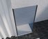 Paroi de douche latérale fixe 100x200 cm profilé noir verre fumé 8 mm Signature - OCEA