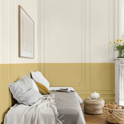 Peinture Boiseries Laque Acrylique ValéniteJaune Pampa Satin 125 mL- DULUX VALENTINE