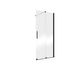 Porte de douche coulissante avec roulettes en bas 100x200 cm profilé noir verre transparent 8 mm New Style - SCHULTE