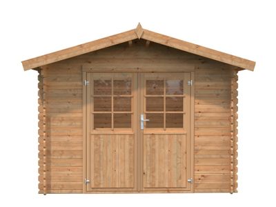 Abri de jardin bois Marron Pila1 7,3m2 WHITE_WOOD