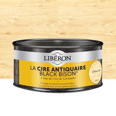 Cire antiquaire en pâte "Black Bison" chêne clair 0,5 L - LIBERON
