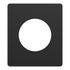 Plaque de finition 1 poste Odace 2025 Architecte noir onyx - SCHNEIDER ELECTRIC