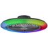 Ventilateur de plafond silencieux LED multicolore + télécommande Noir Ø58,5cm - Salerno XL BRILLIANT