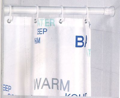 Tringle de douche télescopique 70 à 115 cm blanche, diamètre 20 mm