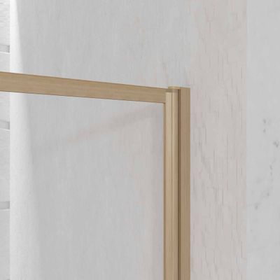 Pare-baignoire rabattable 140x80 cm Wooden Edge AURLANE