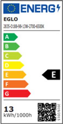 Ventilateur de plafond silencieux à pales rétractables LED + télécommande Blanc Ø41cm - Hovley EGLO