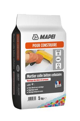 Mortier colle béton cellulaire blanc 5 kg MAPEI