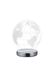 Lampe à poser LED Globe chrome et transparent 600 lumens blanc variable CCT - REALITY