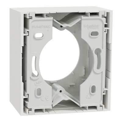 Boîte support pour montage en saillie Odace 2025 40 mm blanc - SCHNEIDER ELECTRIC