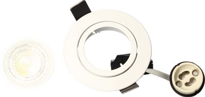 Spot LED encastrable GU10 orientable lumière blanc chaud Blanc - Saphyr ARLUX