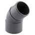 Coude PVC évacuation 45° mâle/femelle Ø50 - FITT