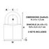 Cadenas à clés largeur 40 mm en laiton MASTER LOCK