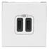 Prise encastrable double USB-C 2 modules Blanc - Mosaic LEGRAND