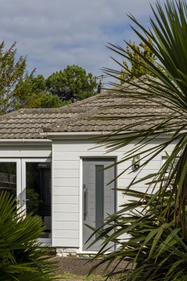 Lame bardage composite Hardie Plank blanc arctique - 8 x 180 x 3600 mm - JAMES HARDIE