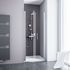 Portes de douche battantes 90x192 cm profilé chrome verre transparent 5 mm New Style - SCHULTE