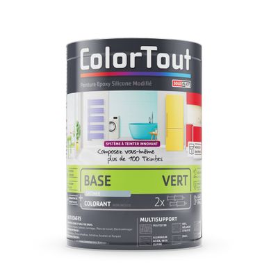 Base peinture époxy vert satiné 460 mL - COLORTOUT