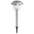 Bornes à piquer solaires LED détecteur crépusculaire métal IP44 20 lumens RVBW par 6 - XANLITE