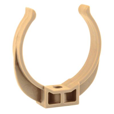 Collier de fixation à vis pour tube de descente Ø50 sable en sachet 6pcs - FITT