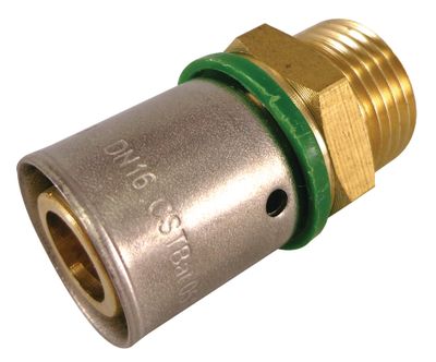 Manchon à sertir mâle 12/17 3/8 pour tube PER diamètre 13/16 mm