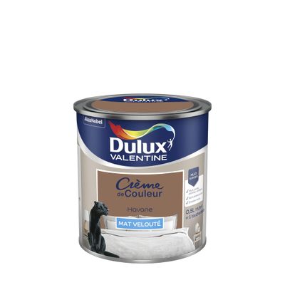 Peinture crème de couleur Havane Mat 0.5 L - DULUX VALENTINE