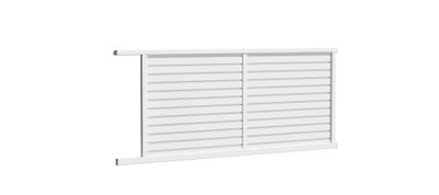 Portail coulissant aluminium ALIZEE l.4,00 x H.1,65 m blanc  - PREFALU