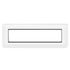 Plaque de finition 8 modules horizontale Blanc - Mosaic LEGRAND