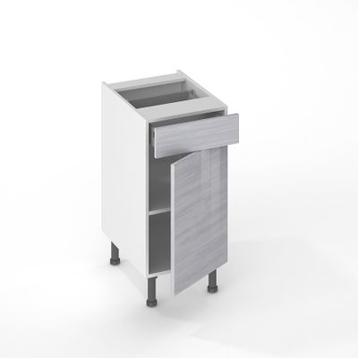 Façade tiroir pour meuble de cuisine Glossy metallo 01 brillant 13,8 x 40 cm OFITRES