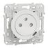 Prise affleurante 2 pôles + terre et prise USB C blanc - Odace 2011 SCHNEIDER ELECTRIC