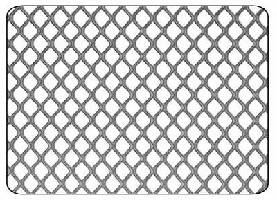 Tôle métal déployé acier brut 500 x 250 mm épaisseur 1,1 mm CQFD