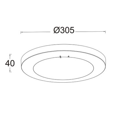 Plafonnier extérieur LED Kayah anthracite IP54 1250 lumens blanc chaud - COREP