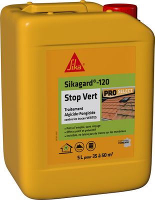 Stop vert traitement algicide-fongicide sikagard 120 5L - SIKA
