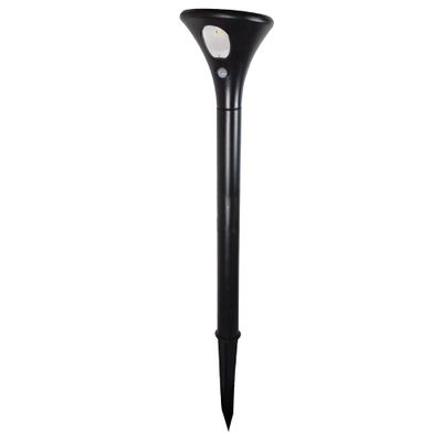 Borne à piquer extérieur solaire LED détecteur mouvements Borneo noir 50 lumens lumière du jour - TIBELEC