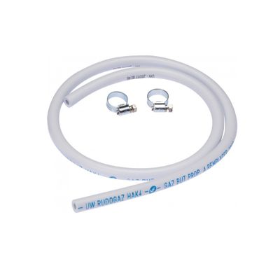 Tube souple pour gaz butane / propane avec 2 colliers 1 m validité 5 ans HOME-GAZ