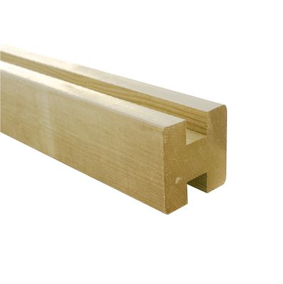 Poteau de raccord rainuré pin traité autoclave - 88 x 88 x 1800 mm - DEBARGE