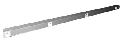 Goulotte cuisine en PVC 54 x 54 mm avec 4 prises 2 pôles + terre longueur 2 m couleur aluminium TEHALIT