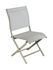 Chaise de jardin pliante ÉLÉGANCE aluminium crème chevrons - PROLOISIRS