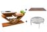Brasero de cuisson G5 corten avec plaque plancha, grille et couvercle de protection ARTISS