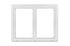 Fenêtre PVC blanc 2 vantaux H.125 x l.140 cm CLOSY